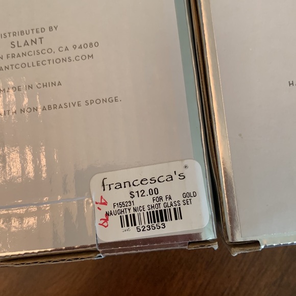 NIB Naughty and Nice Double Shot Glasses - Picture 2 of 2